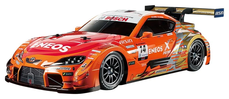 Tamiya 47514 1:10 RC ENEOS X Prime GR Supra TT-02 Remote Controlled Car, RC Vehicle, Model Building, Kit for Assembly, Hobby, Crafts - Image 1