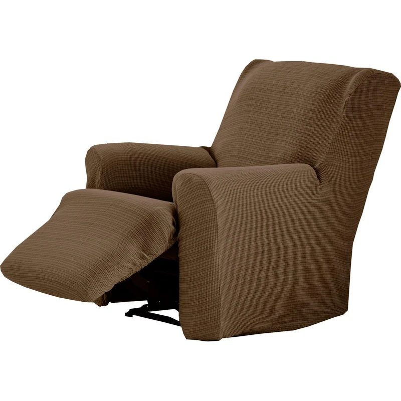 ECOMMERC3 | Armchair Cover Feet Together Relax Elastic Jacquard – Brown Armchair Cover Single Piece Fit, Breathable and Anti-Wear, Easy to Put on and Take Off - Image 1