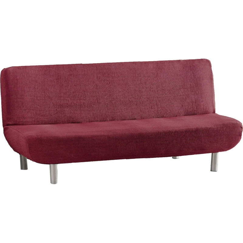 ECOMMERC3 | 3 Seater Sofa Cover Clic-Clac Elastic Jacquard – Burgundy Sofa Cover Universal Fit for Sofas Click Clack, Breathable and Anti-Wear, Easy to Put on and Remove - Image 1