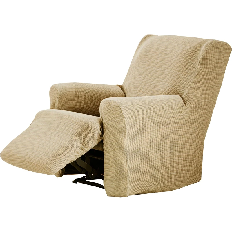 ECOMMERC3 | Armchair Cover Feet Together Relax Elastic Jacquard – Beige Armchair Cover Single Piece Fit, Breathable and Anti-Wear, Easy to Put on and Take Off