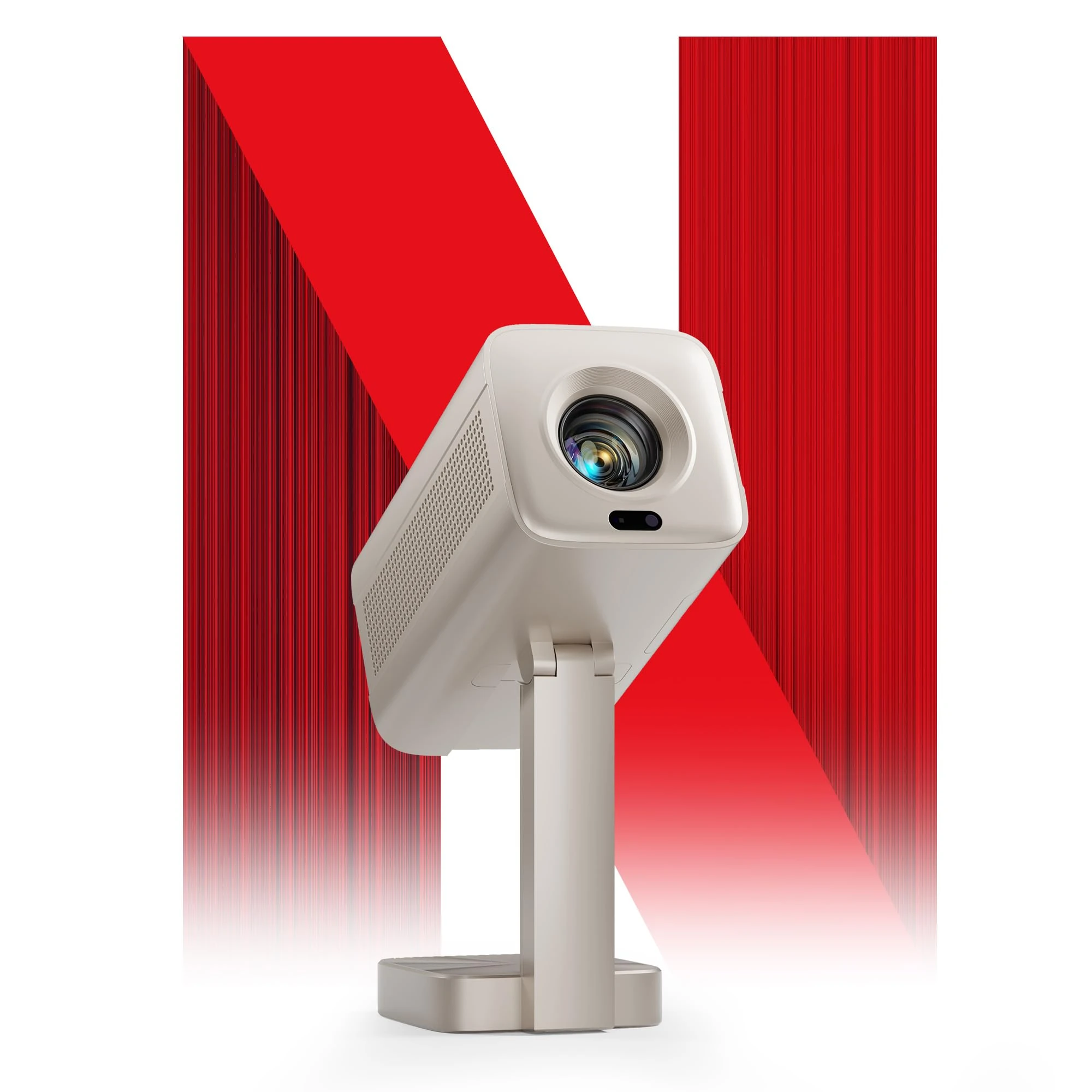 [Netflix Officially & 3D Dolby Audio] Smart Mini Portable Projector 4K with TOF Auto Focus & Keystone,290 ANSI Projector for Bedroom,VOPLLS Full HD 1080P WiFi Bluetooth Home Movie Outdoor Projectors