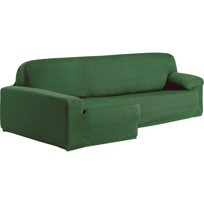 ECOMMERC3 | Chaise Longue Sofa Cover Left Arm Long Arm Elastic Jacquard – Green Chaise Longue Sofa Cover Universal Fit with Gripping Foams and Non-Slip Rubber - Image 1