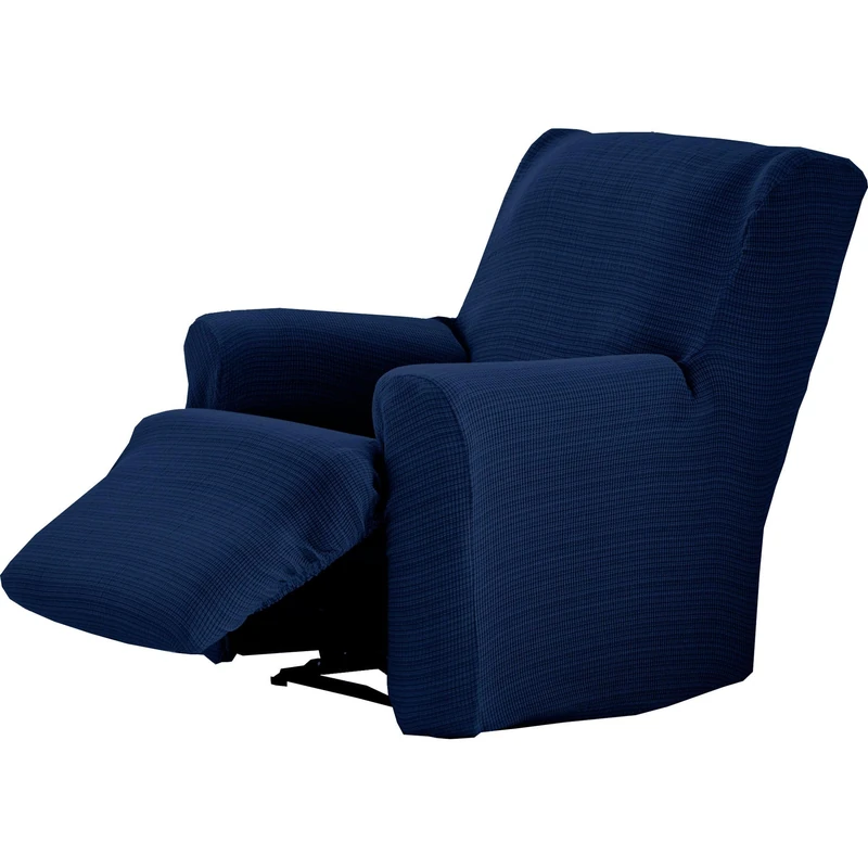 ECOMMERC3 | Armchair Cover Feet Together Relax Elastic Jacquard – Blue Armchair Cover Single Piece Fit, Breathable and Anti-Wear, Easy to Put on and Take Off