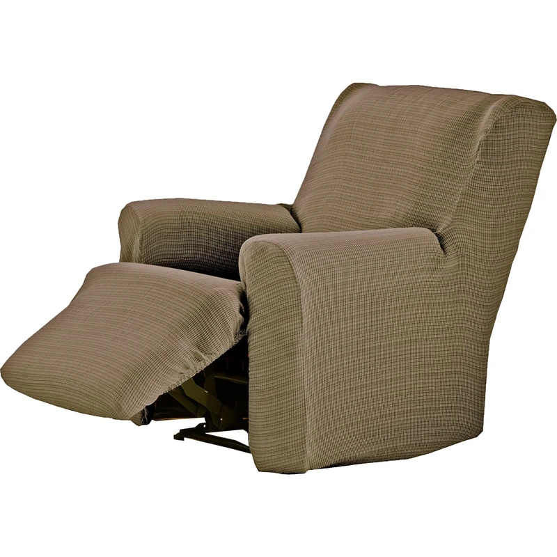 ECOMMERC3 | Armchair Cover Feet Together Relax Elastic Jacquard – Taupe Armchair Cover Single Piece Fit, Breathable and Anti-Wear, Easy to Put on and Take Off