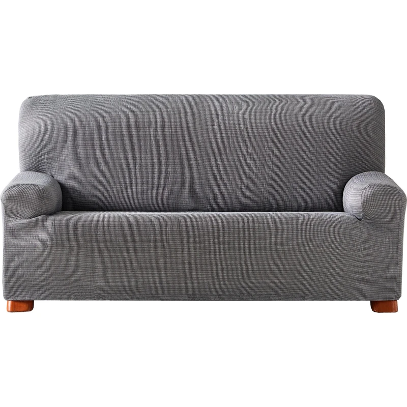 ECOMMERC3 Elastic Jacquard Sofa Cover Size 4 Seater Universal Fit and Breathable – Grey Sofa Cover with Anti-Wear Protection Non-Slip Design with Elastic Band