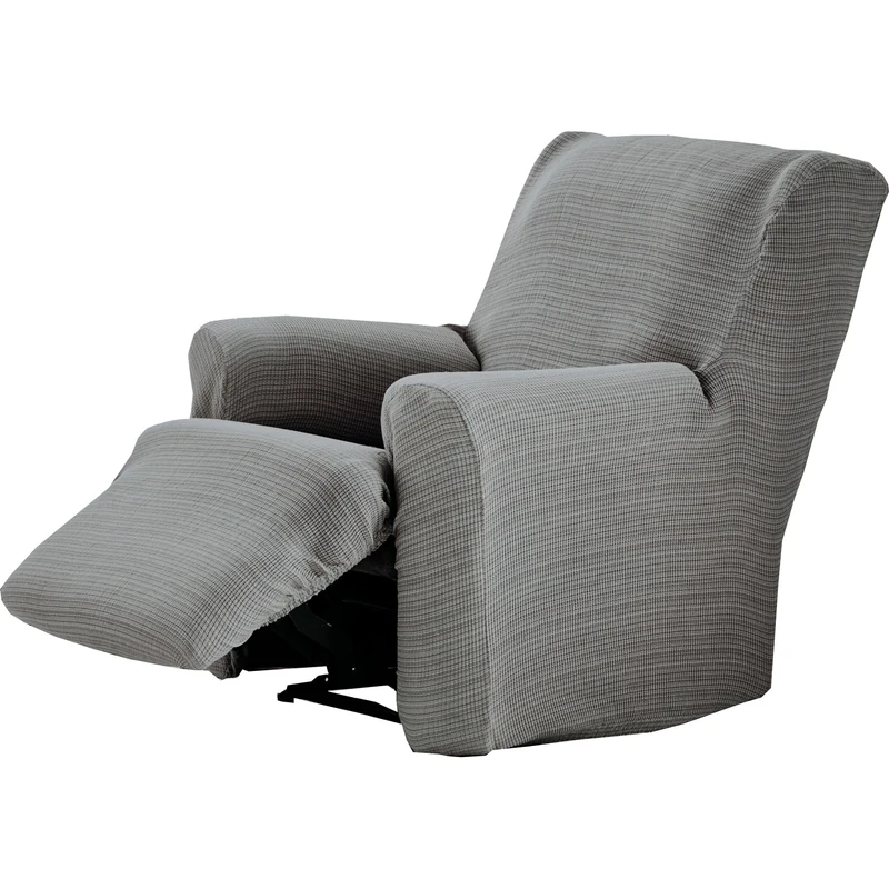 ECOMMERC3 | Armchair Cover Feet Together Relax Elastic Jacquard – Grey Armchair Cover Single Piece Fit, Breathable and Anti-Wear, Easy to Put on and Take Off