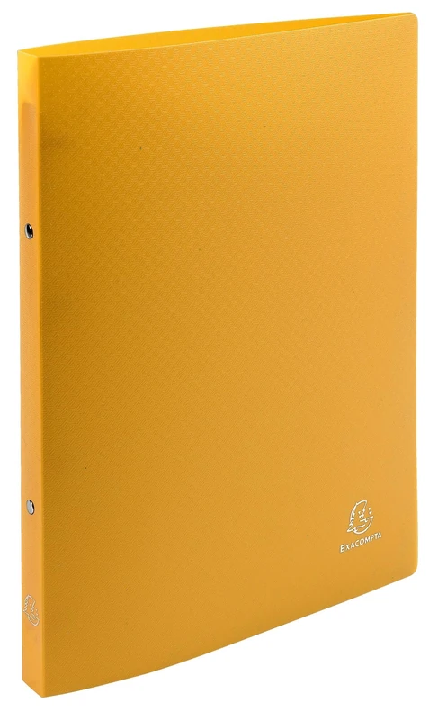 Exacompta - Ref 54196SE - Box of 25 OPAK Binders - 2 Round Rings Diameter 15 mm - Spine 20 mm - External Dimensions: 32 x 25 cm - A4 File Format - Yellow