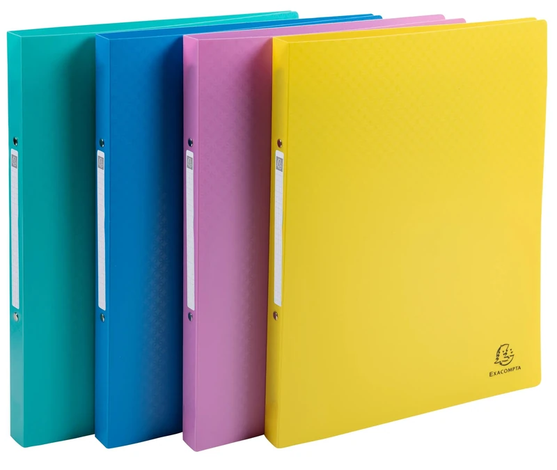 Exacompta - Ref 54190E - Box of 20 Forever Young Binders - 2 Round Rings Diameter 15 mm - Spine 20 mm - External Dimensions: 32 x 25 cm - A4 File Format - Assorted