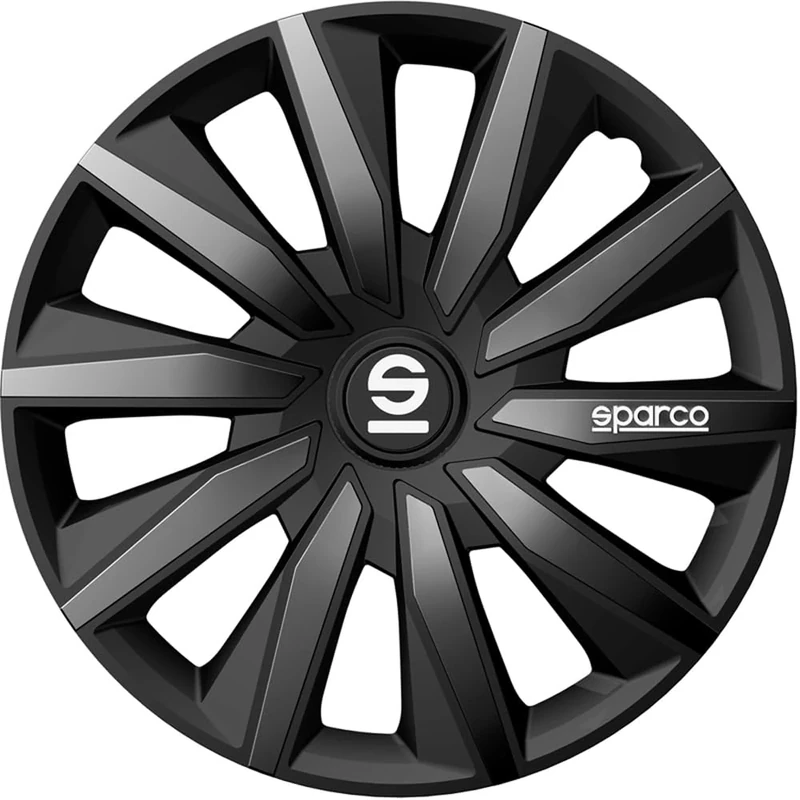 Sparco Wheel Covers Milano - 16-inch - Black/Grey - Set of 4 pieces