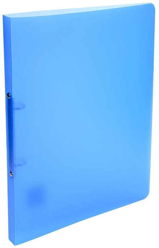 Exacompta - Ref 54152E - Box of 25 Flexible Translucent Chromaline Binders - 2 Round Rings Diameter 15 mm - Spine 20 mm - External Dimensions: 32 x 25 cm - A4 File Format - Blue
