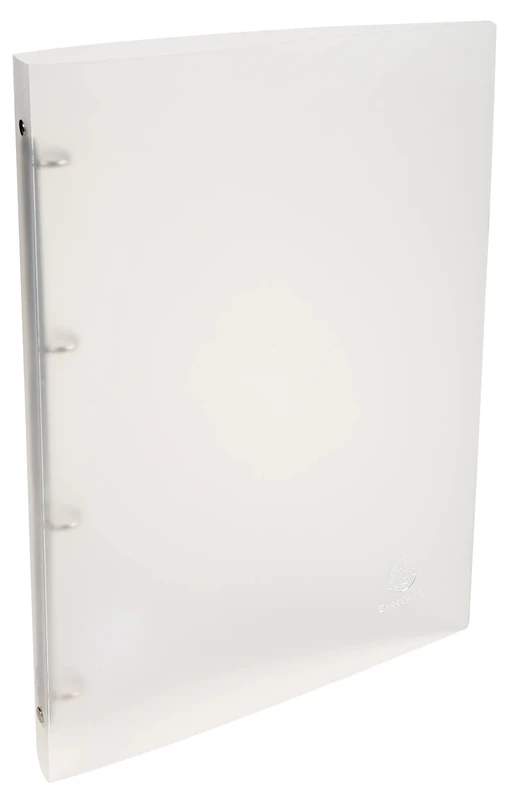 Exacompta - Ref 51160E - Box of 25 Binders - Translucent Chromaline - 4 Round Rings 15 mm - Spine 20 mm - External Dimensions: 32 x 25 cm - File Format A4 - Colourless
