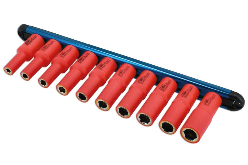 Laser 8988 VDE Insulated Socket Set 6-15mm 3/8" D 10pc