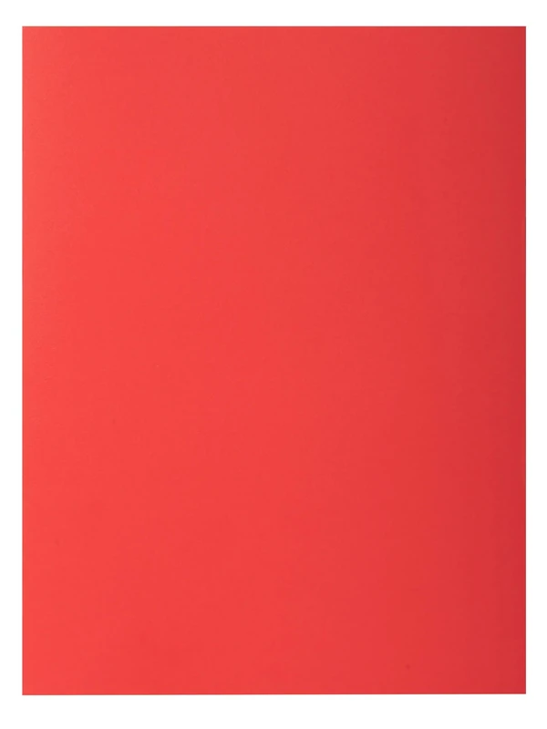 Exacompta - Ref 415005E - Box of 250 Rock''S Double Pocket folders 210 g/m² - Bright Colours - PEFC™ Certified folders - Size 24 x 32 cm for A4 documents - red