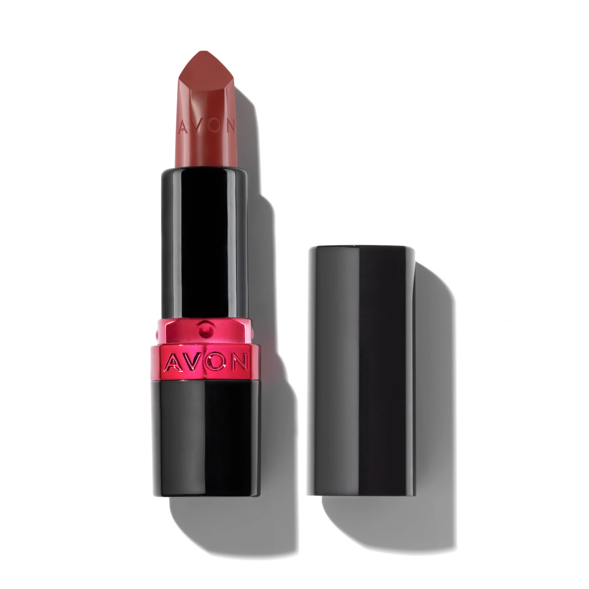 Avon Ultra Creamy Satin-finish Lipstick Iced Coffee with Vitamin E, Avocado Oil and Jojoba Oil for a Creamy and Comfy Feel, Rich Colour and Full Coverage, Cruelty Free