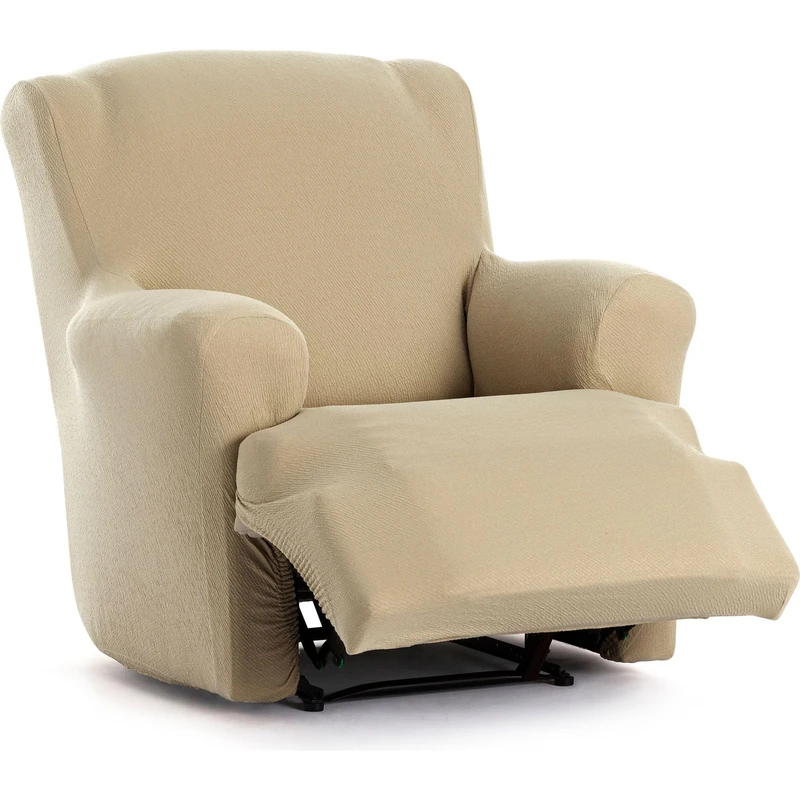 ECOMMERC3 | One-Piece Bi-Elastic Foot Together Relax Armchair Cover – Sofa Cover Feet Together Relax Beige Colour Adjustment Foams - Image 1