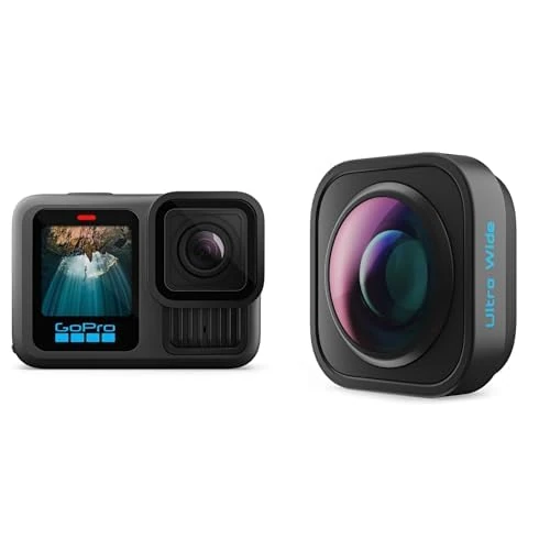 GoPro H13 + Ultra-Wide Lens Mod + Battery Pack