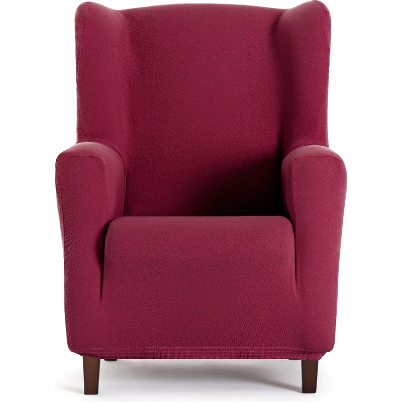 ECOMMERC3 | Bi-elastic Breathable Non-Slip Fit Earmuff Armchair Cover - Full Protection Against Wear, Easy to Put on and Take Off, Burgundy