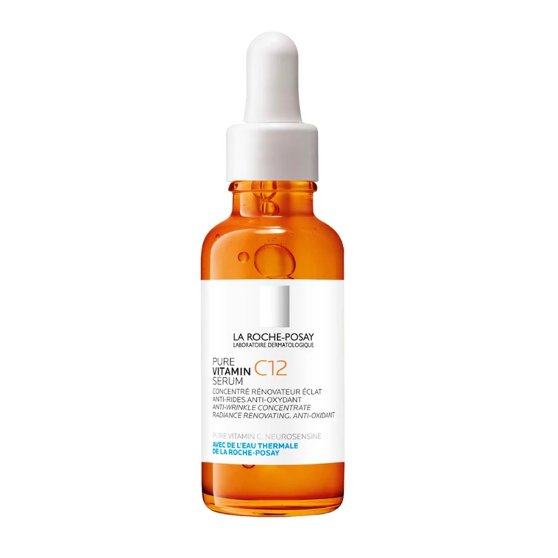 La Roche Posay Pure Vitamin C12 Serum, Anti-Ageing Care with 12% Vitamin C, Regenerating Anti-Wrinkle Facial Care, Firming, Brightening and Antioxidant, Against Pigment Spots, 30 ml