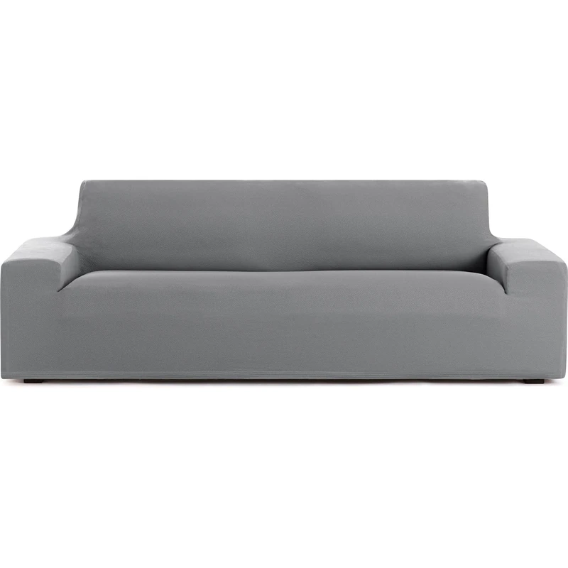 ECOMMERC3 | Bi-elastic Breathable Sofa Cover Size 3 Seater – Non-Slip Fit Sofa Cover, Grey Easy to Put on and Remove, Includes Fastening Foams