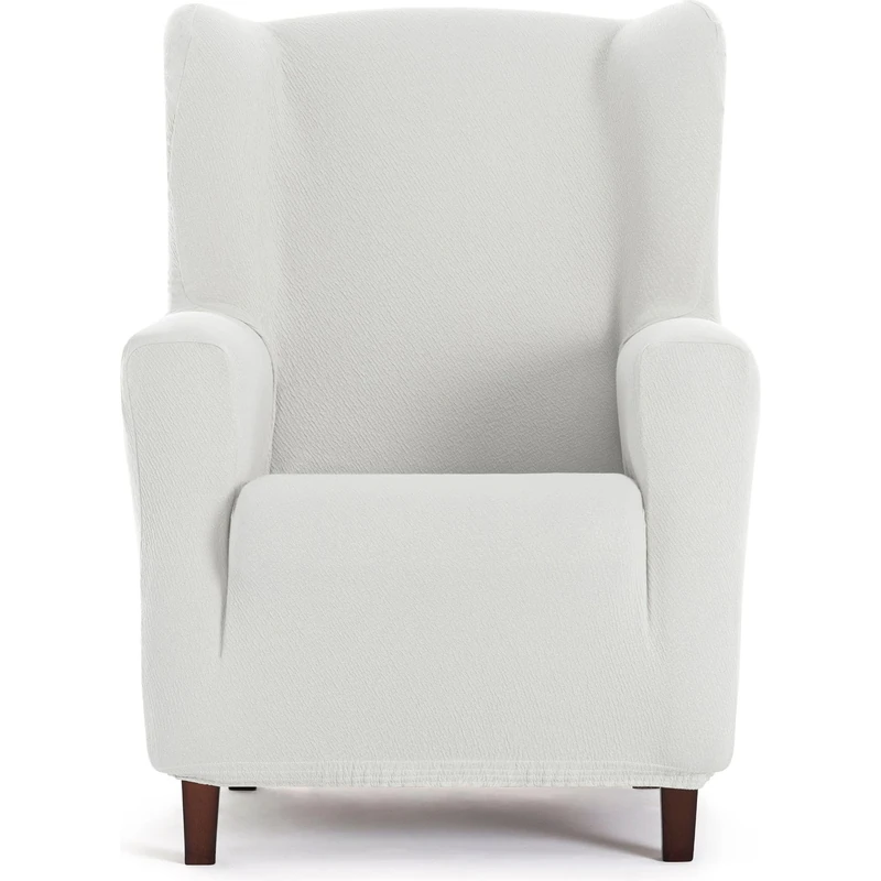 ECOMMERC3 | Bi-elastic Breathable Non-Slip Fit Earmuff Chair Cover – Full Protection Against Wear, Easy to Put on and Take Off, White