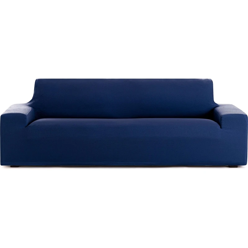 ECOMMERC3 | Bi-elastic Breathable Sofa Cover Size 3 Seater – Non-Slip Fit Sofa Cover, Blue Easy to Put on and Remove, Includes Fastening Foams