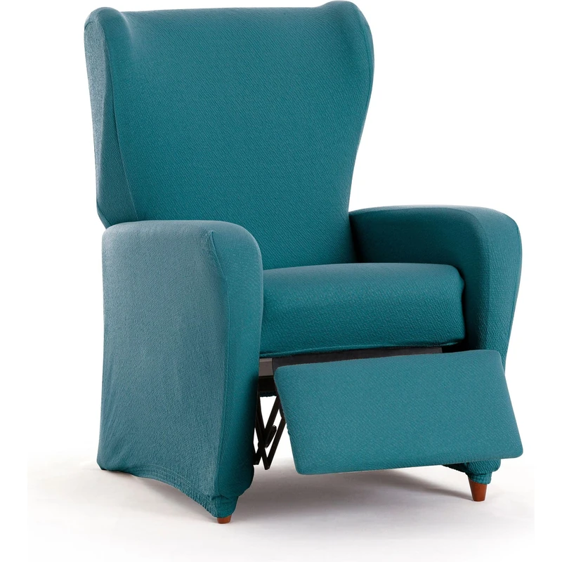 ECOMMERC3 | 4-Piece Bi-Elastic Relax Armchair Cover, Full Protection Against Wear – Breathable and Easy to Install Armchair Cover Eseralda Green