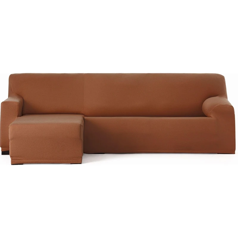 ECOMMERC3 Chaise longue Cover | Short Left Arm Bi-Elastic Breathable Sofa Cover – Boiler Colour Chaise Lounge Cover with Elastic and Foam Adjustment, Wear Protection