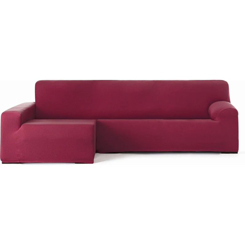 ECOMMERC3 | Chaise longue cover with long arm left arm bi-elastic breathable – Bordeaux Chaise longue sofa cover with rubber and foam fastening, protection against wear and tear