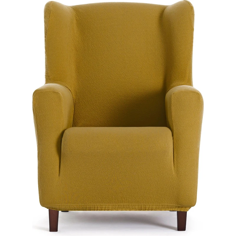 ECOMMERC3 | Bi-elastic Breathable Non-Slip Fit Earmuff Armchair Cover - Full Protection Against Wear, Easy to Put on and Remove Mustard Colour