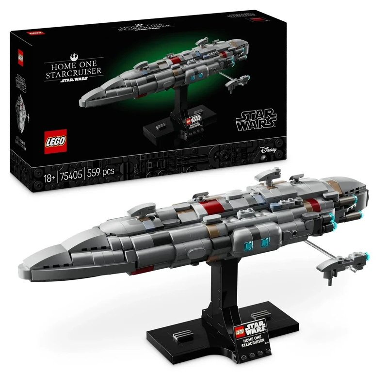 LEGO Star Wars 75405 Home One Starcruiser Building Set for Adults, Collectible Build-and-Display Starship Model with a Stand, Birthday Gift Idea for Men, Women and Teenage Fans of Return of The Jedi