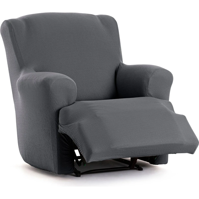 ECOMMERC3 | One-Piece Bi-Elastic Foot Together Relax Armchair Cover – Sofa Cover Feet Together Relax Dark Grey Fit Foams - Image 1