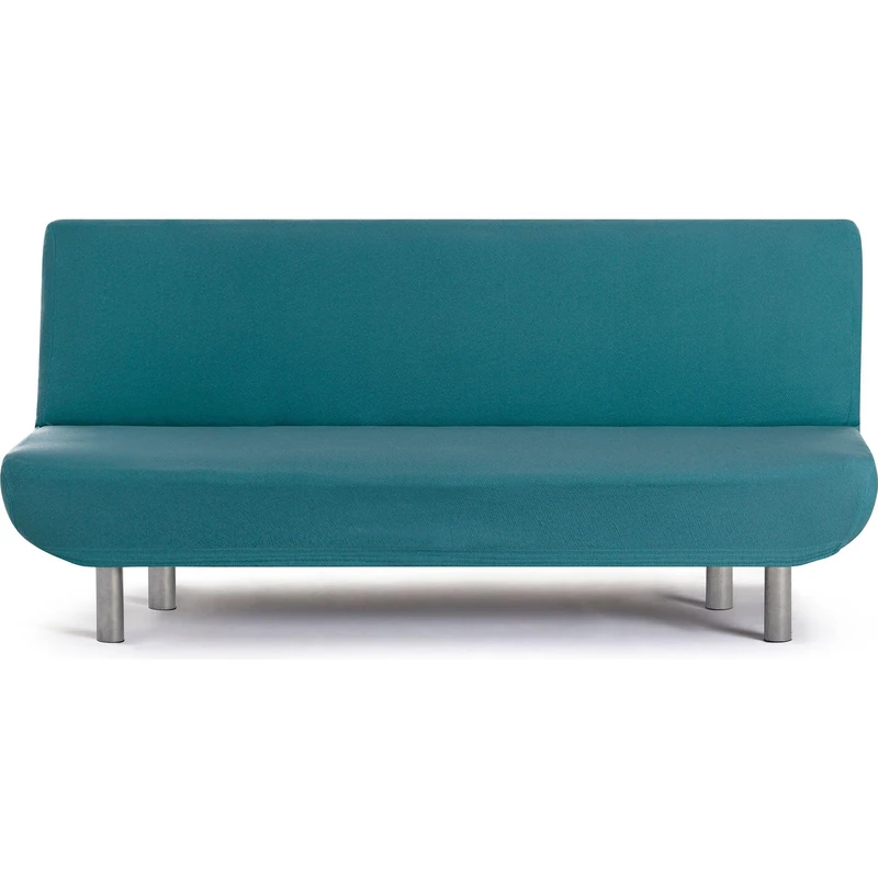 ECOMMERC3 | 3 Seater Clic-Clac Bi-Elastic Universal Sofa Cover – Eseralda Green Sofa Cover, Easy to Put on and Remove, Anti-Wear Protection