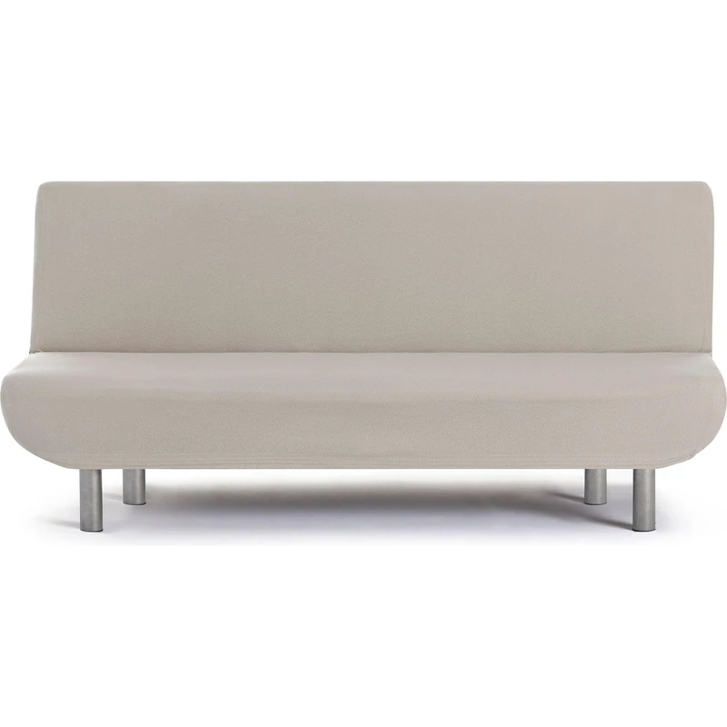 ECOMMERC3 | 3 Seater Clic-Clac Bi-Elastic Universal Sofa Cover – Linen Colour Sofa Cover Easy to Put on and Take Off, Anti-Wear Protection