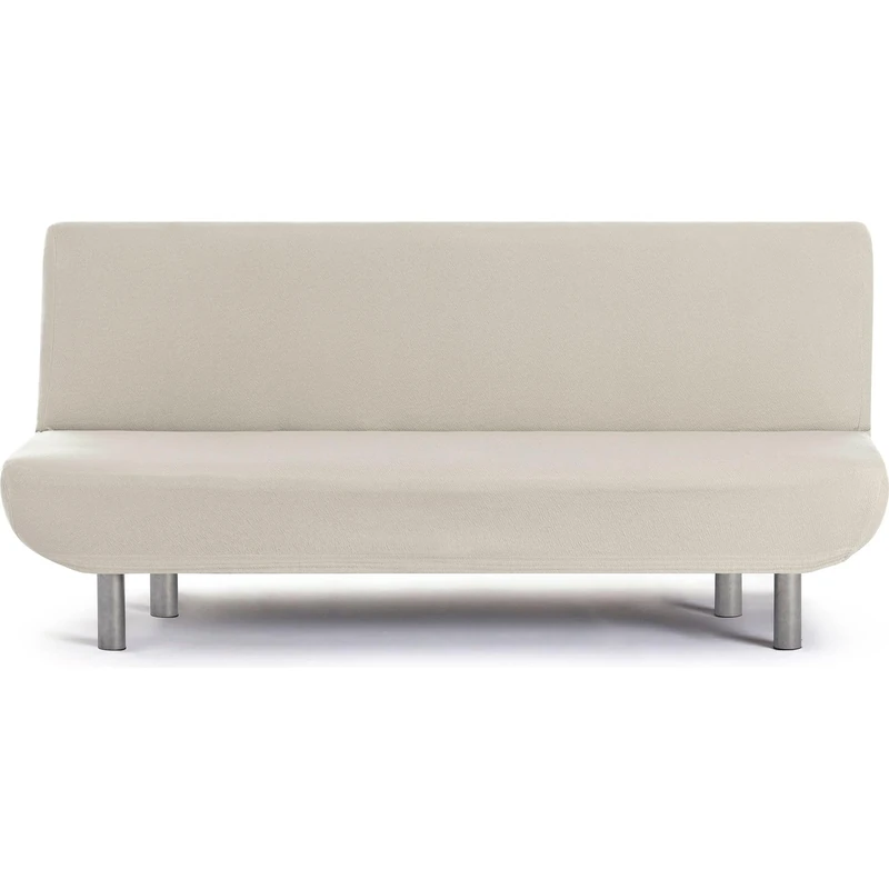 ECOMMERC3 | 3 Seater Clic-Clac Bi-Elastic Universal Sofa Cover – Ecru Sofa Cover, Easy to Put on and Remove, Anti-Wear Protection