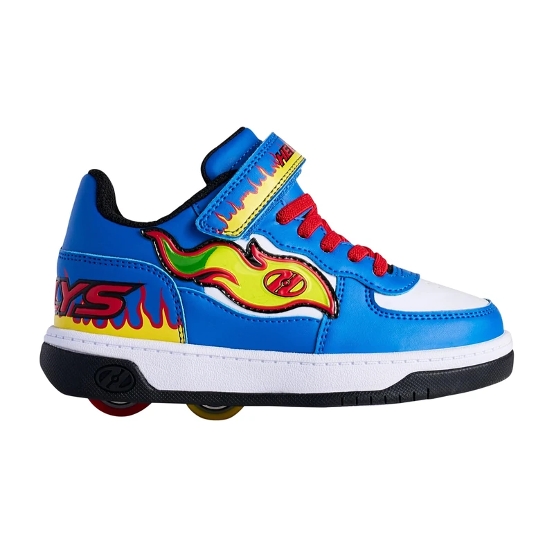 Heelys Unisex Kids Rezerve Low X2 Sneaker, Blue White Red Yellow, 12 UK