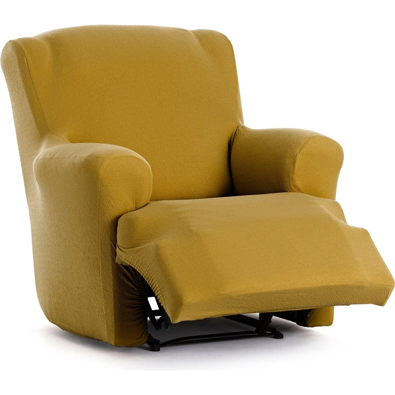 ECOMMERC3 | One-piece Bi-elastic Foot Together Relax Armchair Cover – Sofa Cover Feet Together Relax Colour Mustard Adjustment Foams