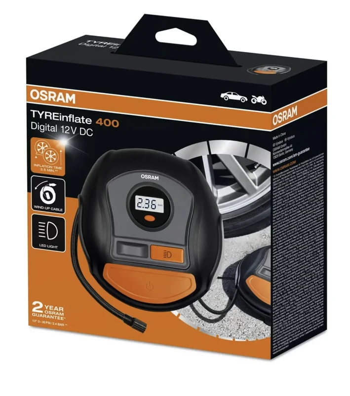 OSRAM Tyre Inflate 400 - Tyre Pump