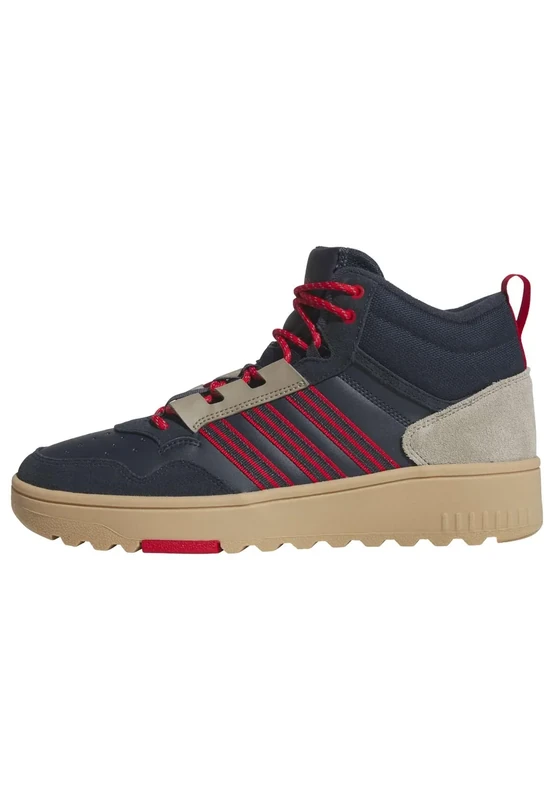 adidas Unisex Hoops 4.0 MID Shoes, Aurora Ink/Better Scarlet/GUM4, 8 UK