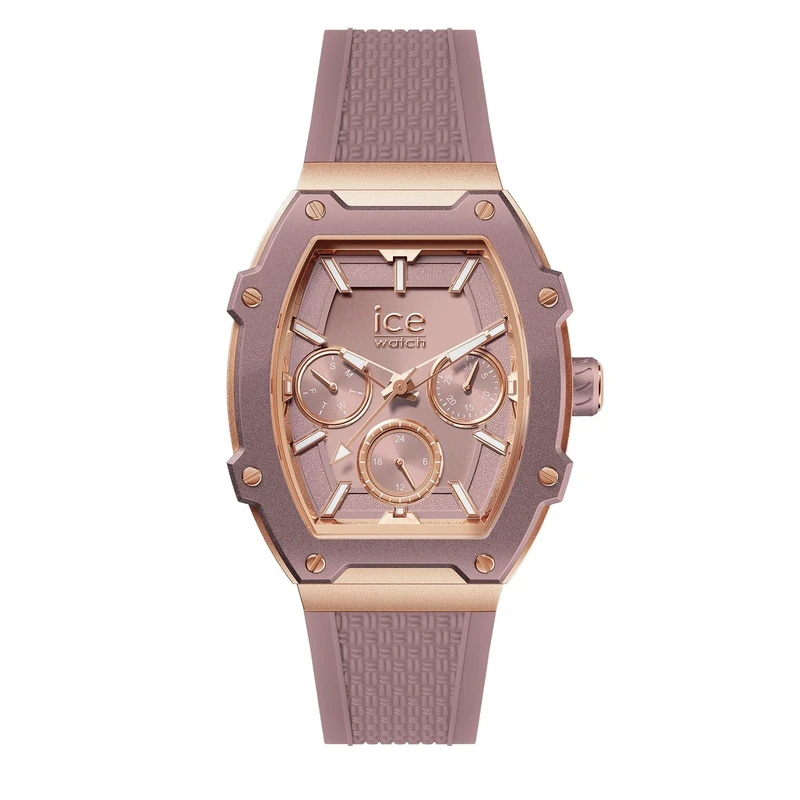 ICE-WATCH - ICE boliday Silk Pink Alu - Women's Wristwatch in Aluminium with Silicon Strap - 023804 (Small)