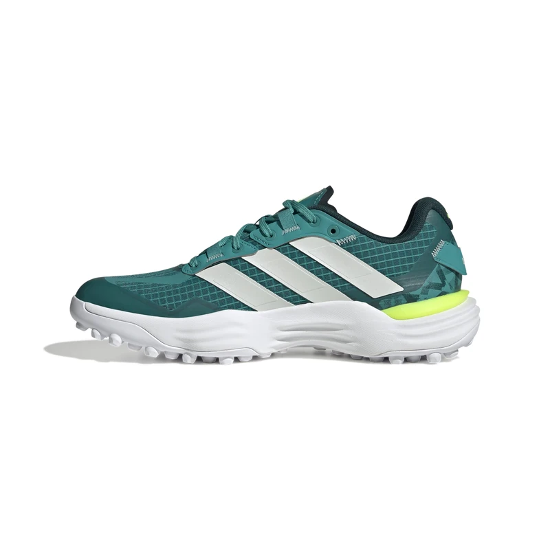 adidas Unisex Adipower Hockey 3 Shoes, Pure Teal/Zero met./Aurora Ivy, 4 UK