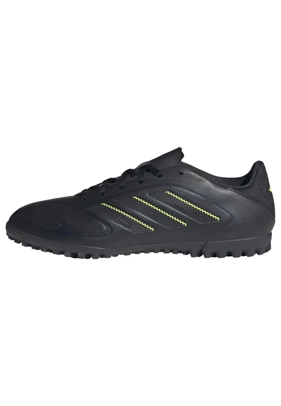 adidas Unisex COPA Pure III Club Turf Football Boots, core Black/DGH Solid Grey/Lucid Lemon, 8.5 UK