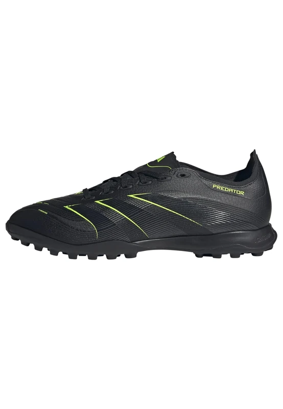 adidas Unisex Predator League Turf Football Boots, Core Black/Carbon/Lucid Lemon, 5.5 UK