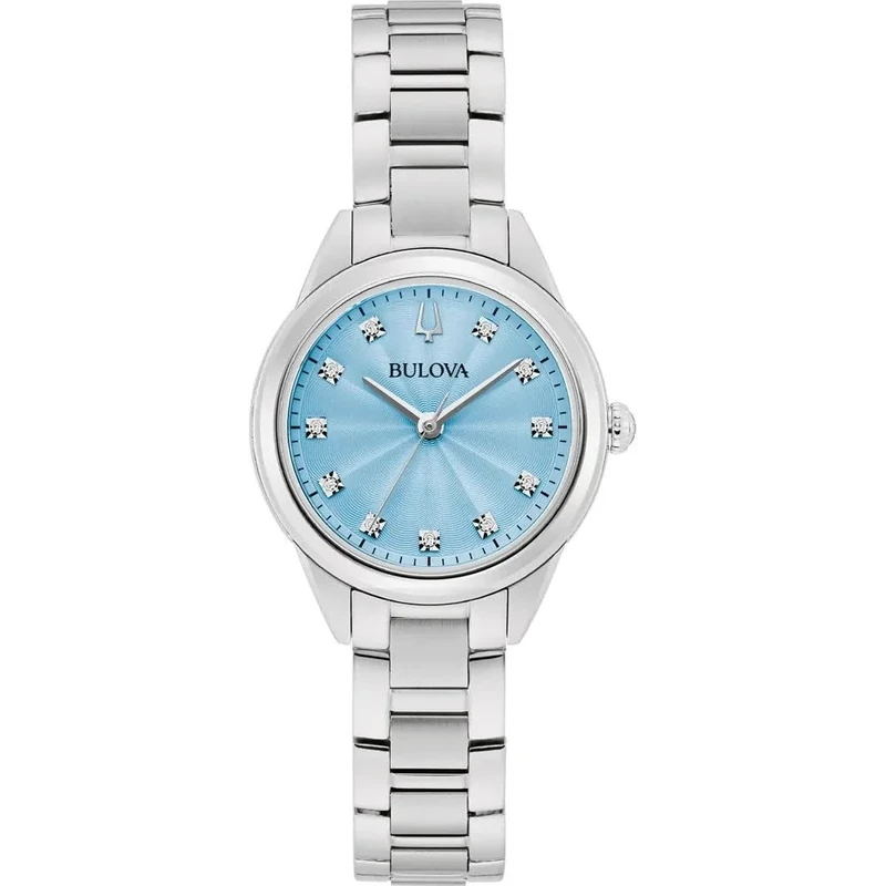Bulova Women's Analogue Quartz Watch with Stainless Steel Strap 96P250
