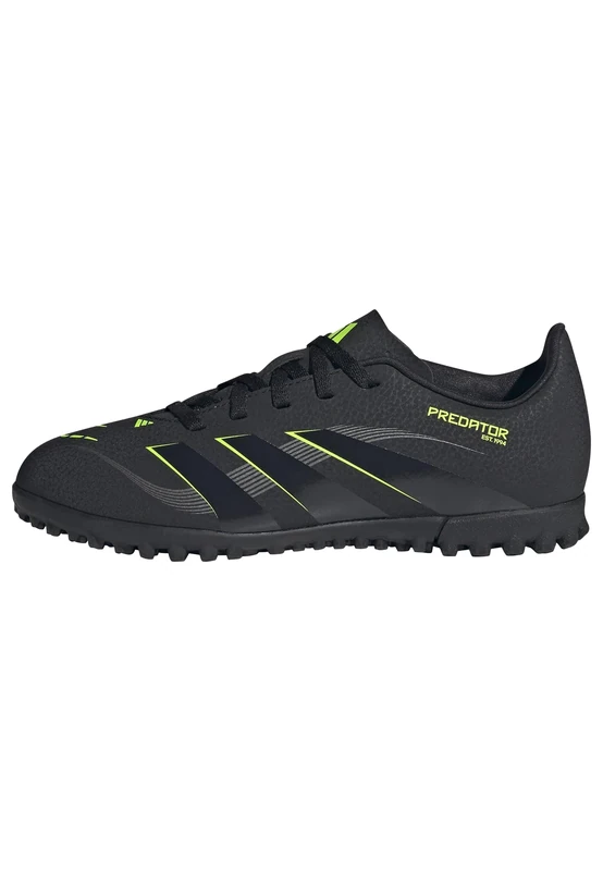 adidas Unisex Predator Club Turf Football Boots, core Black/Carbon/Lucid Lemon, 11 UK