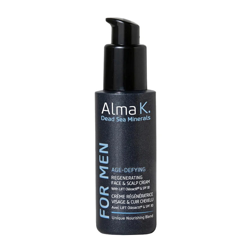Alma K Age Defying Regenerating Face and Scalp Cream With SPF 30 - Daily Face Moisturizer with SPF - Moisturizing Face Moisturizer for Men - 60 ml - Image 1