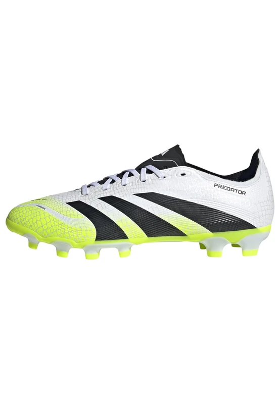 adidas Unisex Predator League Multi Ground Football Boots, FTWR White/core Black/Lucid Lemon, 10 UK