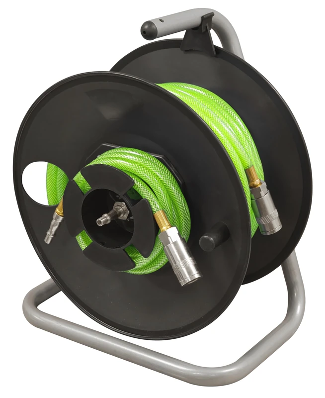 Sealey Portable Manual Air Hose Reel, 20m, Ø6mm ID, 300psi - SA825