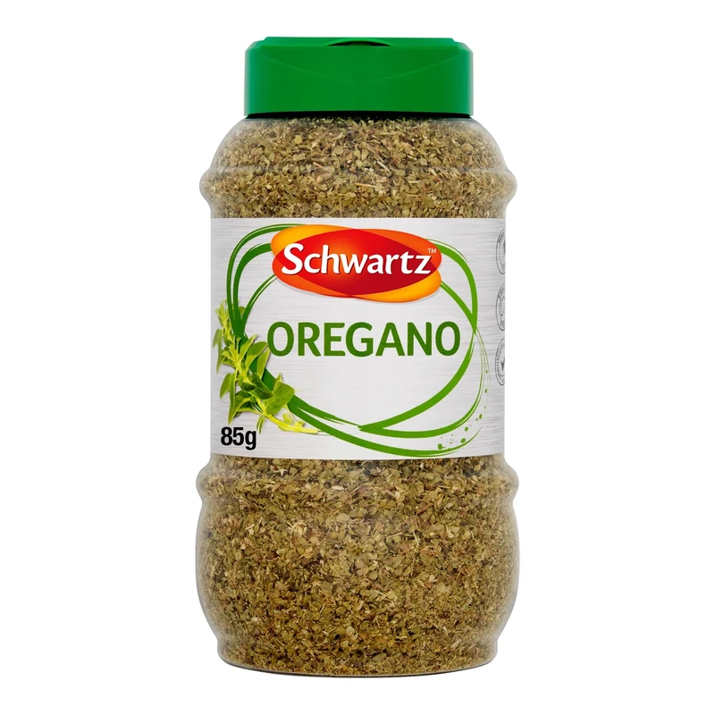 Schwartz Dried Oregano, 85g– Aromatic Herb with Sweet, Peppery Flavour and Citrus Notes, Ideal for Italian, Greek, Mexican, and Caribbean Recipes in Restaurants, Catering, and Home Cooking