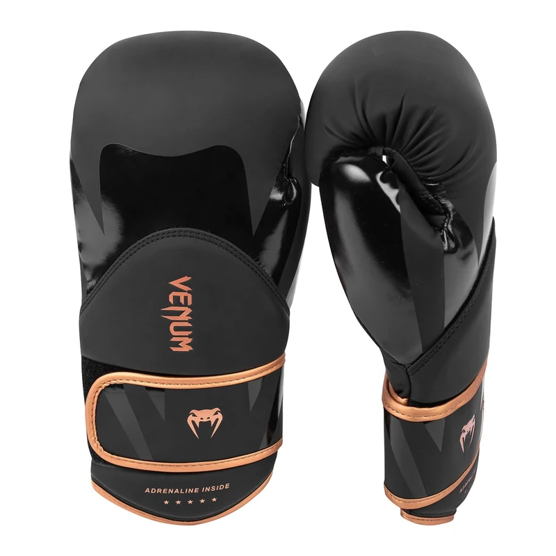 Venum Challenger 4.0 Boxing Gloves, Black and Bronze