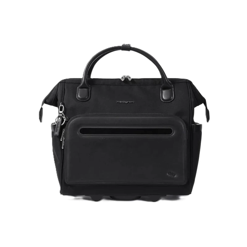 Hedgren Unisex's Venti Rolling Tote 15.6" + RFID, Black, One Size